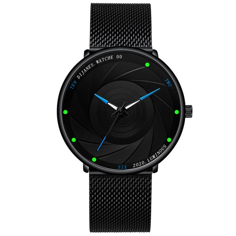 2022 minimalistischen Mens Fashion Uhren Ultra Dünne Edelstahl Mesh Gürtel Quarz Armbanduhr Männer Business Uhr Montre Homme