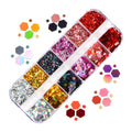 Fluorescence Butterfly Heart Fruits Various Shapes Nail Art Glitter Flakes 3D Colourful Sequins Polish Manicure Nail Decoration