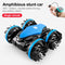 Newest High-tech Remote Control Car 2.4G Amphibious Stunt RC Car Double-sided Tumbling Driving Children&