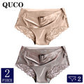 2pcs/lot QUCO Brand sexy Women Underwear High Quality Women Panties Seamless Underwear Solid  Lingerie underwear women