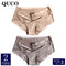 2pcs/lot QUCO Brand sexy Women Underwear High Quality Women Panties Seamless Underwear Solid  Lingerie underwear women