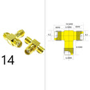 DexMRtiC SMA Male / Female RF Coax Adapter Connector Straight Right Angle T Type Splitter Goldplated NEW Wholesale