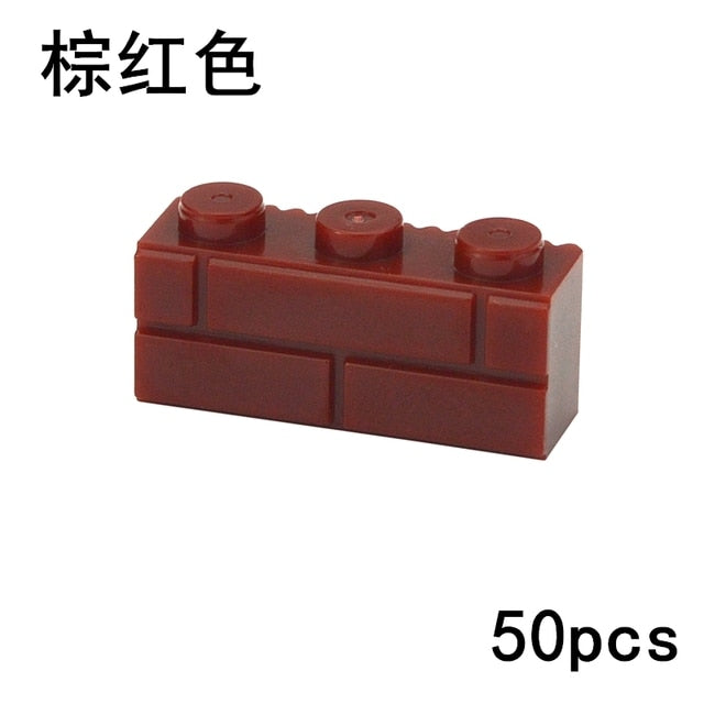 Thick Wall Figures Bricks Compatible 98283 15533 DIY 1x2 1x3 1x4 1+2 Dots Building Blocks Educational House Contruction Toys