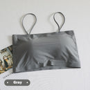 Fashion Summer Sexy Bras for Women Push Up Lingerie Ice Silk Seamless Word Sling Female Tube Top 2022 White Bralette Top Tanks