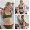 Sexy Seamless Bra Wire Free Brassiere Rib Bralette Women&