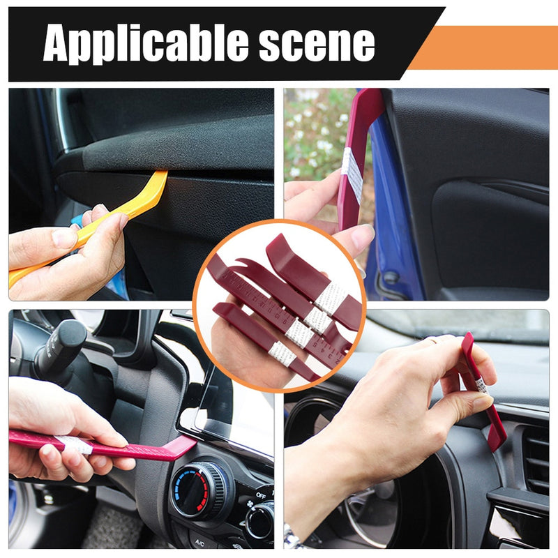 Car Audio Disassembly Tools Door Clip Panel Trim Removal Tools Kits Car Interior Plastic Disassembly Seesaw Conversion Tool