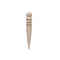 Wood Leather Solid Wood Round Burnishing Edge for Polished Edge Leather Craft Working Tool Craft Kit