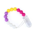 Baby Pacifier Chain Wooden Handmade Chain Silicone Wooden Plastic Clip  Baby Nipple Clips Teether Necklace baby Chew accessories