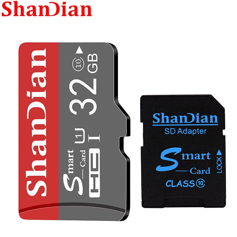 ShanDian Original Smart High quality 64GB Class 10 Memory Card SmartSD 16GB 32GB TF Card SmartSDHC/SDXC for Smartphone/Tablet PC