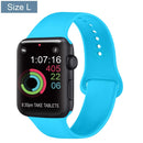 Silicone Bracelet Band For Apple Watch Strap 8 7 6 5 4 3 2 SE 42MM 38MM 44MM 40MM Strap For iWatch 41MM 45MM Smart Watch correa
