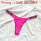 Sexy Women Pantie Crystal Rhinestone Letter Secret Underwear Fitness Gym Love Thongs Low Rise Tanga Female Push Up Lingerie