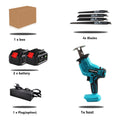 Cordless Reciprocating Saw 18V Adjustable Speed Chainsaw Wood Metal PVC Pipe Cutting Reciprocating Saw Power Tool By WOYOFADA