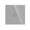 Bingoelec EU AC100-240V Tempered Black White Crystal Glass Touch Switch Panel Wall Light Sensor Button 1Gang 2gang LED Indicator
