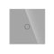 Bingoelec EU AC100-240V Tempered Black White Crystal Glass Touch Switch Panel Wall Light Sensor Button 1Gang 2gang LED Indicator