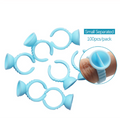 100pcs Disposable Ring Caps Microblading Tattoo Ink Cup For Permanent Pigment Holder Rings Accessories Makeup Tattoo Tools