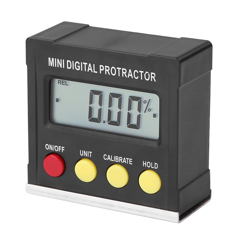 Digital Level Angle Gauge 360° Mini Measuring Digital Inclinometer With Magnetic Base Electronic Universal Bevel Protractor