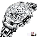 Flywheel Rotating Window Mens Watches Luxury Fashion Luminous Auto Date Men Quartz Watch Waterproof Male Clock relogios Relogio