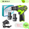 YIKODA 12V 16.8V 21V 25V Electric Screwdriver Cordless Drill Rechargeable Lithium Battery Mini Wireless Power Driver Tools