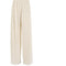 Ladies Shirt Suits Pleated Notched Single-Breasted Female Cardigan Two-Piece Loose Shirts and High-Waist Wide-Leg Pants Sets