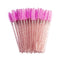 zwellbe Good Quality Disposable 50 Pcs/Pack Crystal Eyelash Makeup Brushes Eyebrow Brush Mascara Wands Eyelash Extension Tool