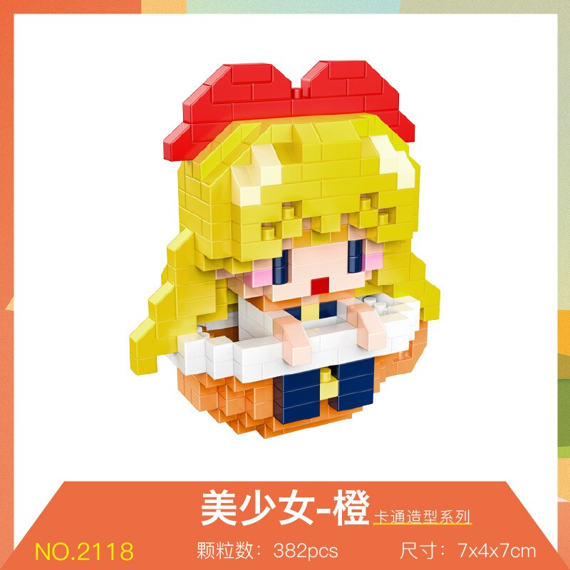 Disney DIY LinaBell assembly buildding blocks Goofy Pluto Anime Mini Action Figures Educational Toys kids Birthday Gifts
