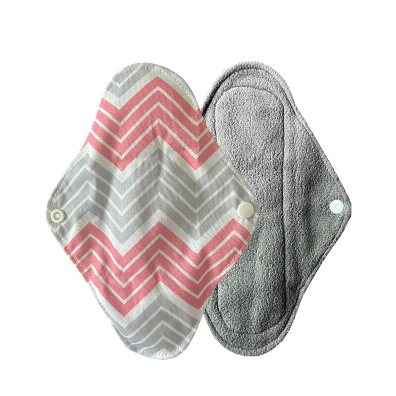1 Pcs Natural Bamboo Charcoal Sanitary Pads For Normal Reusable Cotton Protection Female Sanitary Napkin