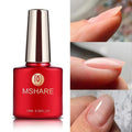 MSHARE 10ml Milky White Builder Nail Extension Gel Self leveling Nails Quick Building Clear Pink Nail Tips UV Led Gel Soak Off