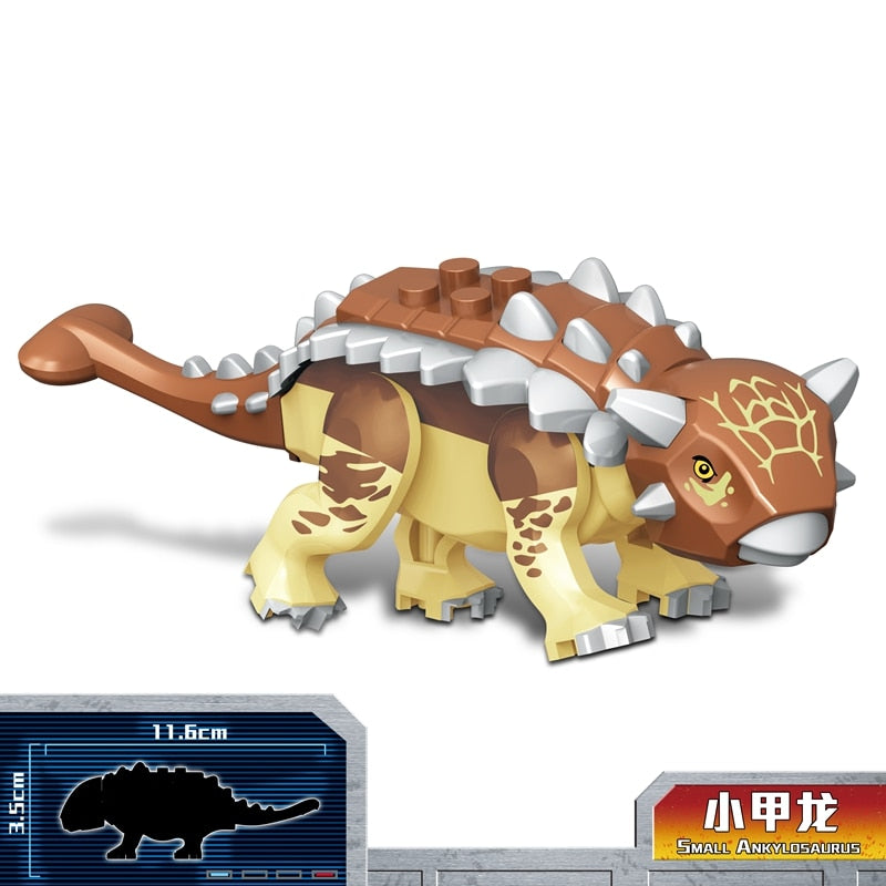 Jurassic Dinosaur Park Indominus Rex DIY Blocks Dinosaurs Tyrannosaurus Rex Tiny Models Building Block Kid Toys Animals Set Gift