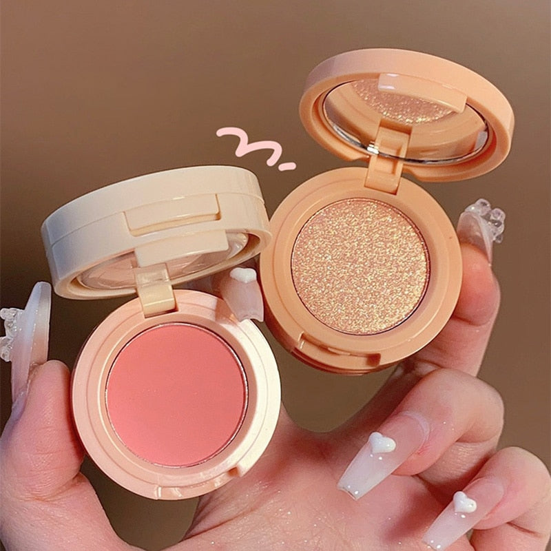 Highlight Rouge Makeup Brighten Silkworm Eyeshadow Palette Blush Contour Palette Matte Face Glitter Pigment Hairline Brow Powder
