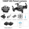 V2 Mini Drone 4K 1080P HD Camera WiFi Fpv Air Pressure Altitude Hold Professional  Foldable Quadcopter RC Drone Kid Toys GIft