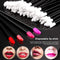 50/100/300/500pcs Eyebrow Eyelash Brushes Eyelash Spoolies Mascara Wands Disposable Applicator for Eyelash Extension Makeup Tool