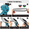 6 Inch Mini Electric Chain Saw With Battery Indicator 1500W 88V Rechargeable Woodworking Tool For Makita Battery 18V EU Plug