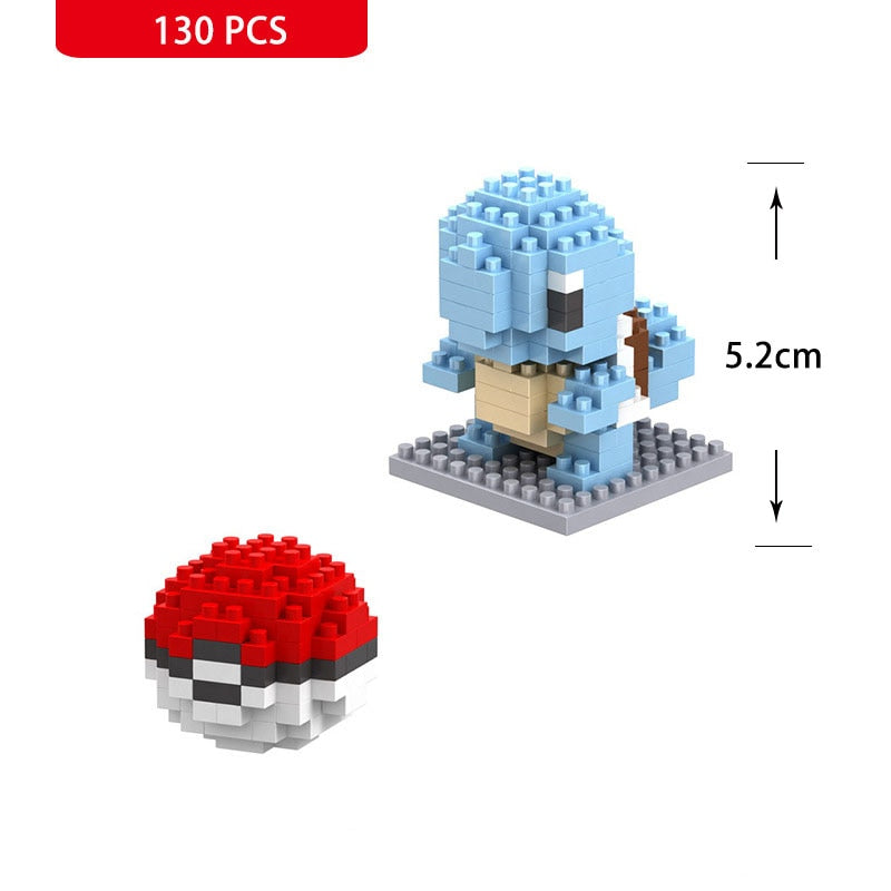 Pokemon Small Building Pokemon Blocks Small Cartoon Picachu Animal Model Education Game Graphics Pokemon Toys For Kids Birthday