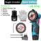 12V Brushless Angle Grinder with Lithium Battery 15000Rpm Grinder Cutter for Cutting Polishing Ceramic Tile Wood Stone Steel