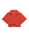 TRAF Women Fashion Front Knot Elastic Linen Cropped Shirts Vintage Short Sleeve Patch Pockets Female Blouses Blusa Chic Tops