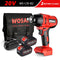 WOSAI 20V Electric Impact Wrench 600N.m Brushless Wrench Rechargeable 1/2 inch Li-ion Battery For Car Tires Cordless Power Tools