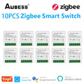 Tuya Zigbee / Wifi MINI Smart Switch 2 Way Control 16A Switch Tuya Smart Home Automation Sensor Works With Alexa Google Home