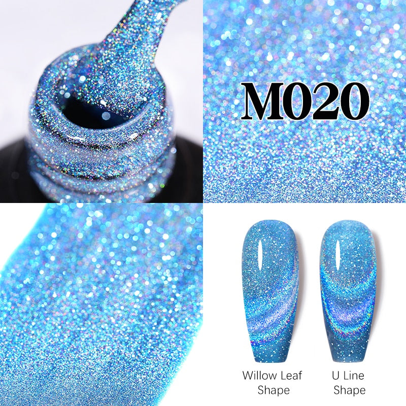 UR SUGAR Sparkling Gel Nail Polish Reflective Glitter Nail Gel Semi Permanent Nail Art Varnish For Manicures Need Base Top Coat