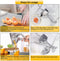 2set/3set/6set Manual Juice Squeezer Aluminum Alloy Hand Pressure Orange Juicer Pomegranate Lemon Squeezer Kitchen Accessories