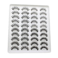 20 Pairs Mink Lashes Natural False Eyelashes Dramatic Volume Fake Lashes Soft Thick Long Eyelashes Wispy Makeup Extension 2022