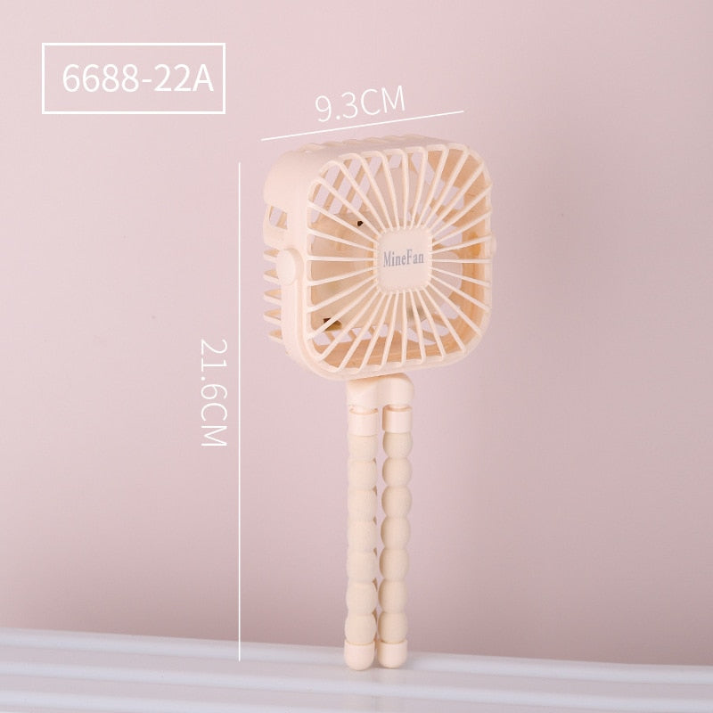 500mAh Stroller Fan Personal Portable Desk Handheld Baby Bed Car Seat Fan USB Rechargeable Fan Mini Stroller Accessories