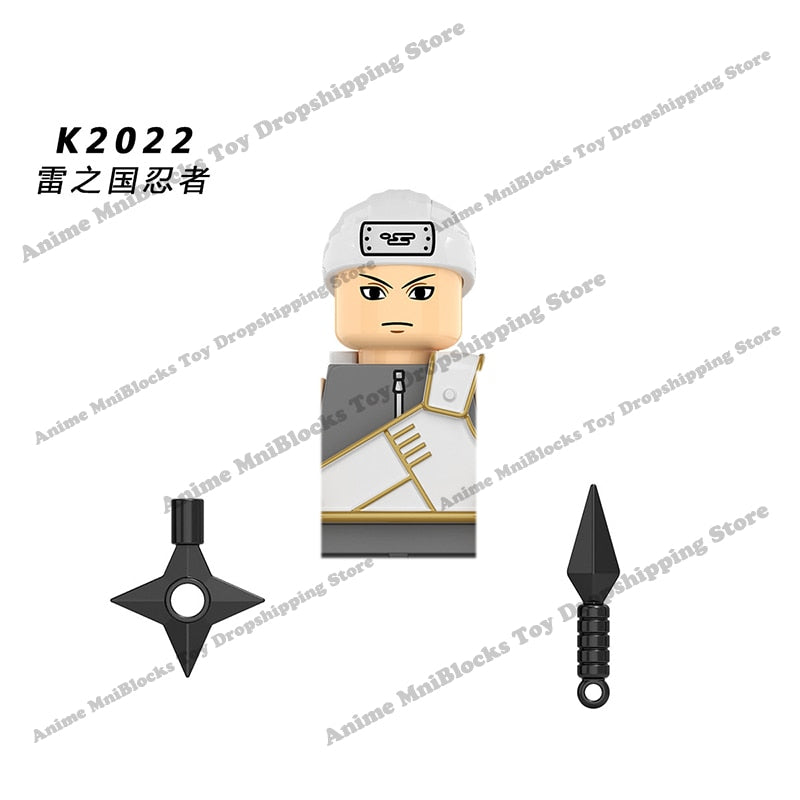 Naruto Sasuke Sakura Kakashi Obito Jiraiya Tsunade anime dolls Mini Action toy Figures cartoon Assemble blocks kid Birthday gift