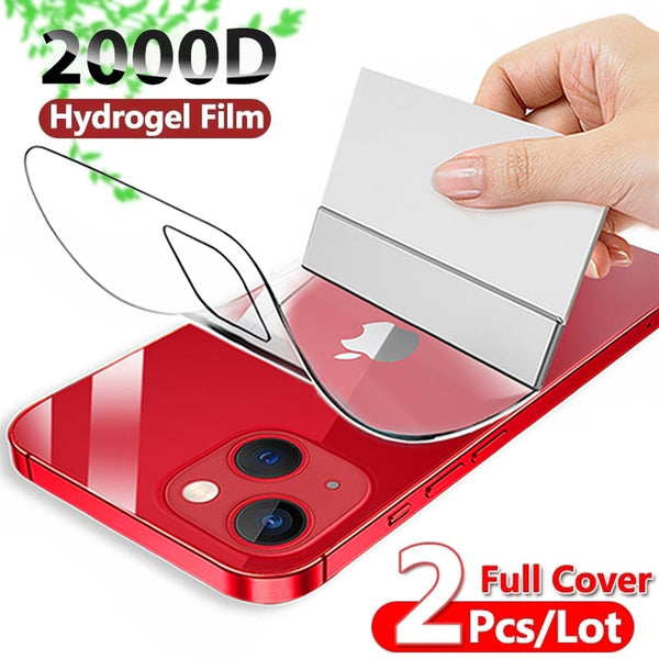 Full Cover Hydrogel Film For iPhone 13 7 8 Plus 6 6s Screen Protector 11 12 13 Pro mini XR X XS Max SE 2020 Back Film Not Glass