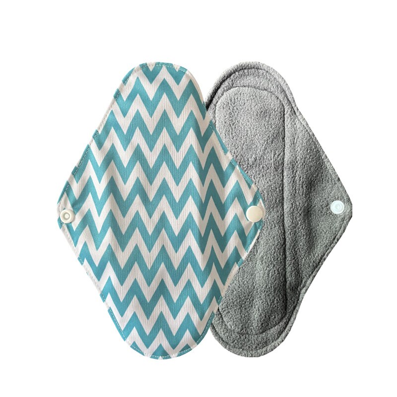 1 Pcs Natural Bamboo Charcoal Sanitary Pads For Normal Reusable Cotton Protection Female Sanitary Napkin