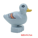 Big Building Block Accessories Chicken Duck Dog Cat Bird Cattle Sheep Zebra Rhinoceros Insect Zoo Series DIY Duploes Toy Gift