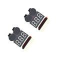 1pcs or 4pcs Hot Sell 2s 2s 3s 4s 5s 6s 7s 8S 1-8S LED Low Voltage Buzzer Alarm Lipo Voltage Indicator Checker Tester Wholesale