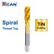 XCAN HSS Steel Screw Tap Titanium Coated Spiral Metric Thread Tap M2-M18 Machine Plug Tap HSS6542 Threading Tool Tap Drill Bit