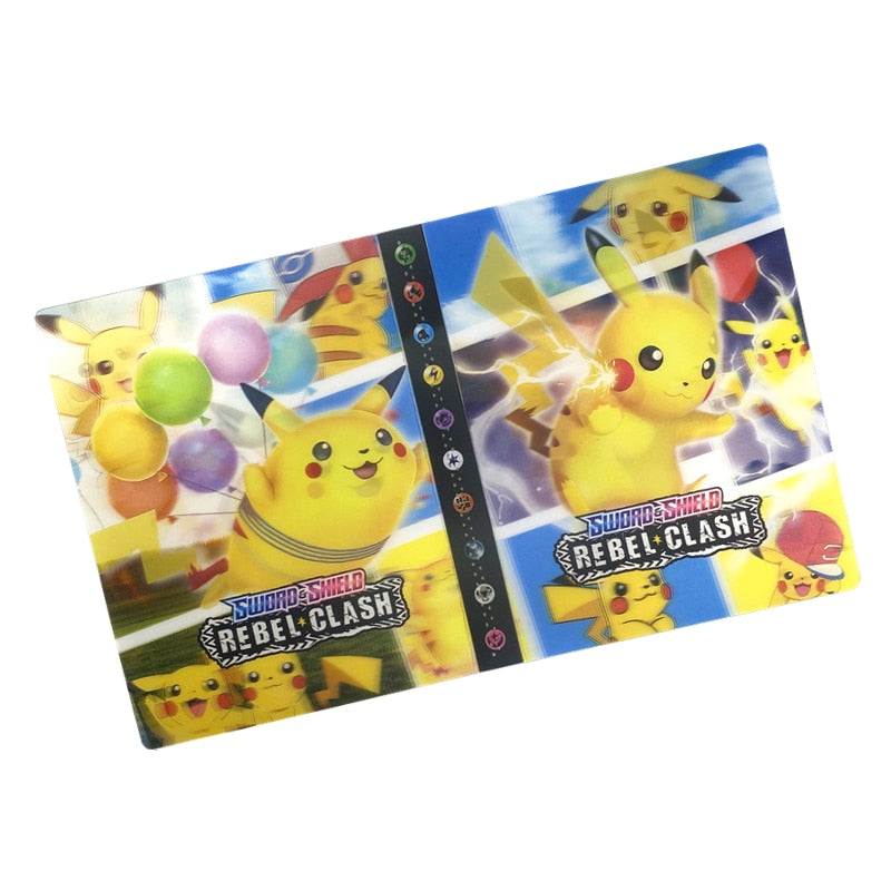 240 Cards Pokemon Album Book Collection Holder Pocket Anime Map Game Card Binder Folder Top Loaded List Toy Gift For Kids