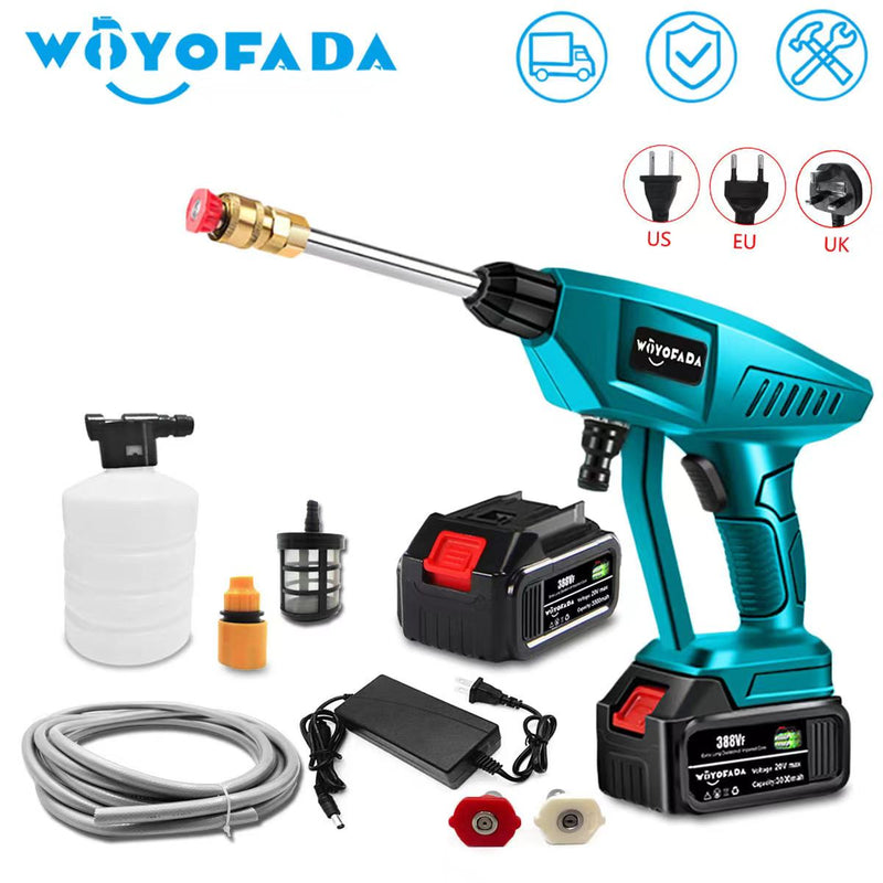 30BAR Cordless High Pressure Cleaner Washer Spray Water Gun Car Wash Pressure Water Cleaning Machine for Makita 18V Battery