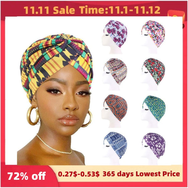 Fashion Muslim Turban Scarf For Women Islamic Inner Hijab Caps Twisted Arab wrap Head Wraps Musulman Turbante Mujer